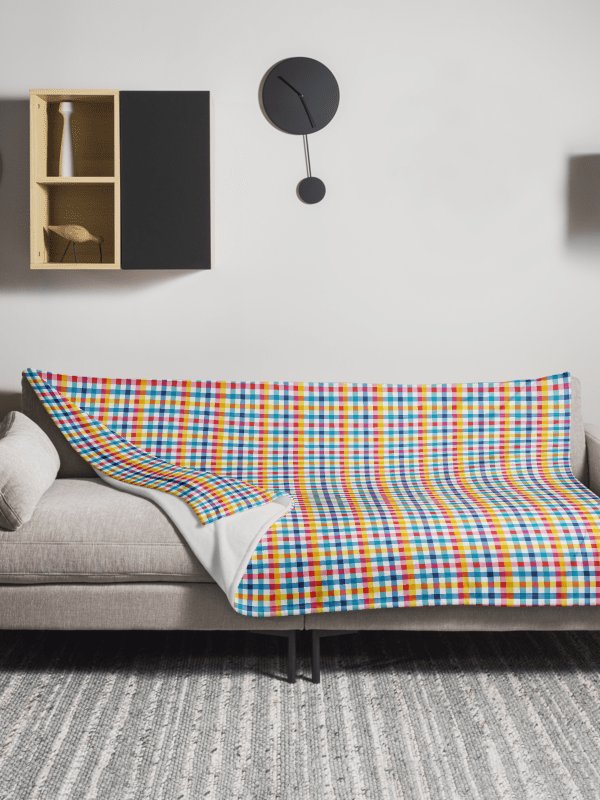 Colourful throw blanket product image (1)
