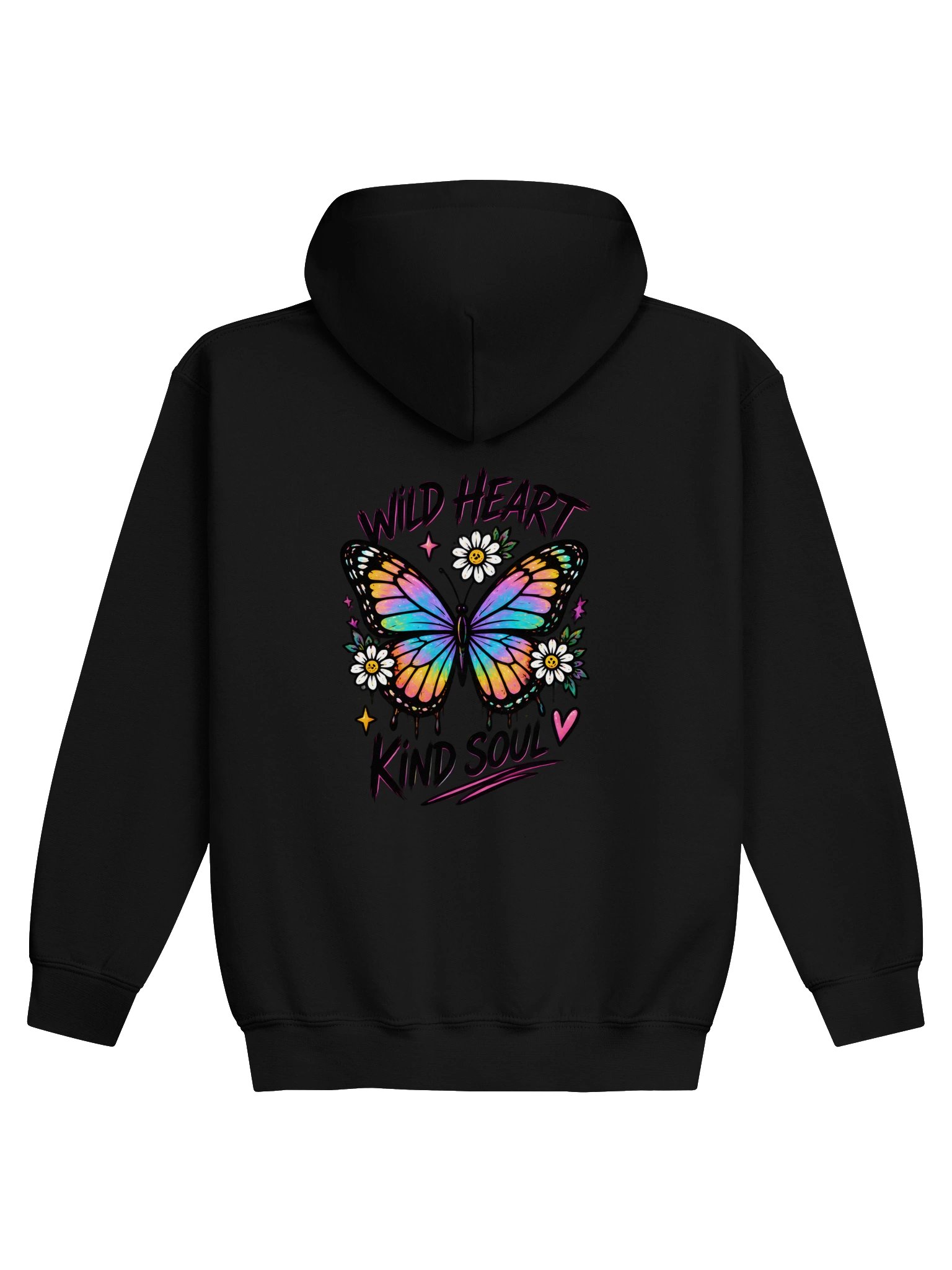 Wild Heart, Kind Soul Butterfly Hoodie | Little Haven Kids Collection product image (2)