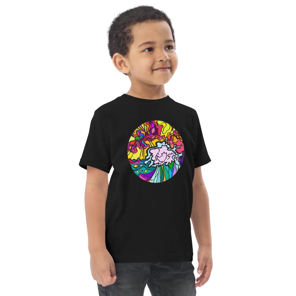 Kaleidoscopic Dreams Toddler T-Shirt - Wave at Sunset product image (6)