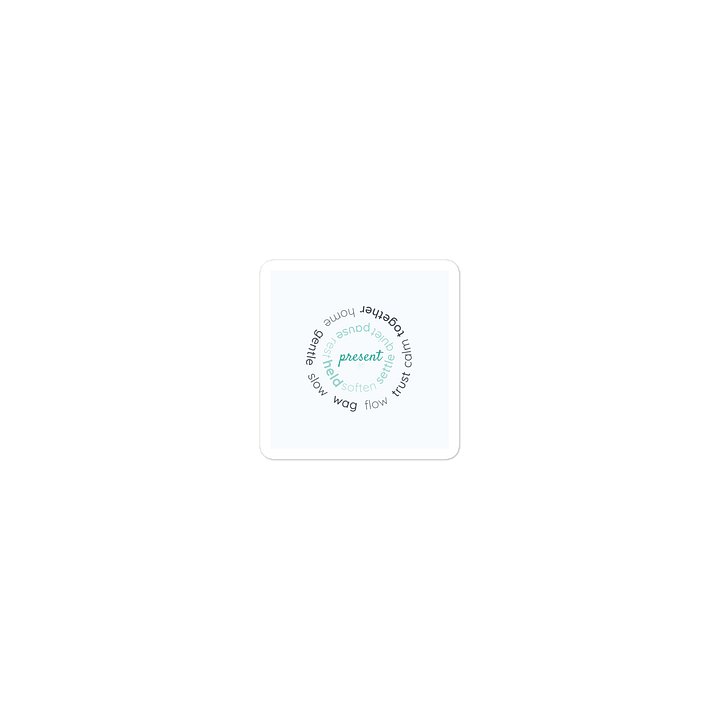 Present & Grounded – Mindfulness Die-Cut Sticker product image (1)