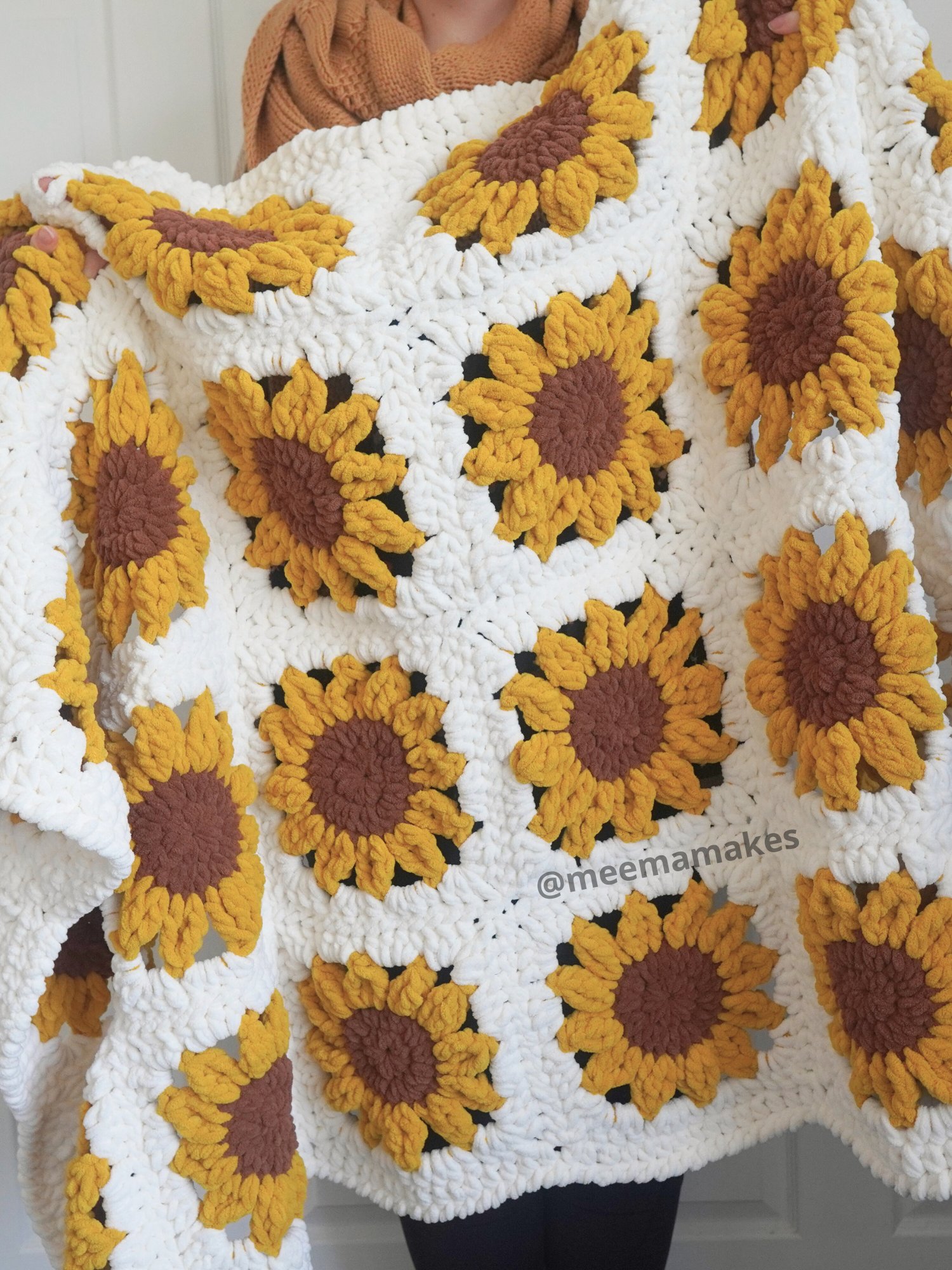 Sunflower Squish Blanket/Rug Pattern product image (4)