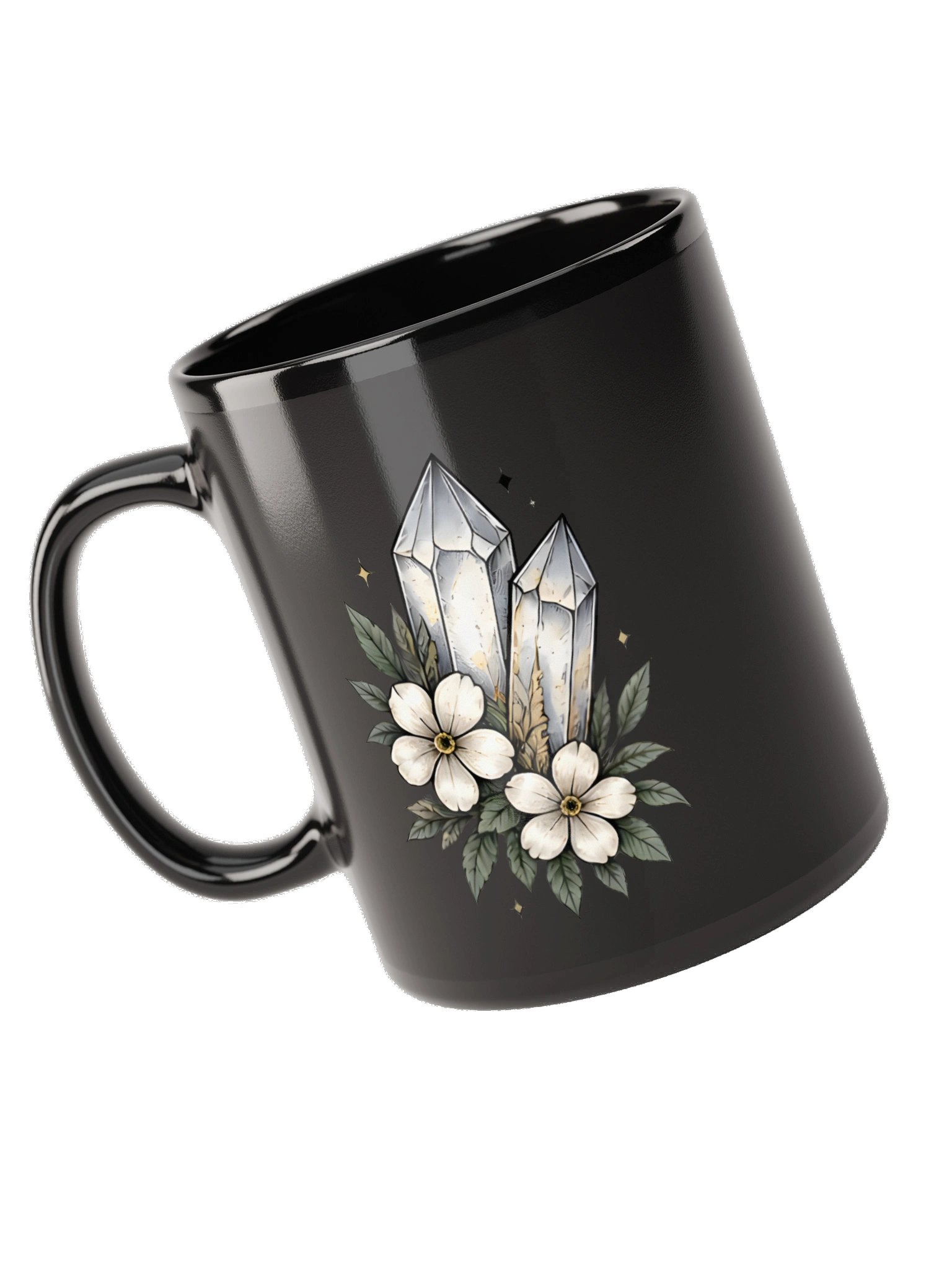 Crystal Bloom Black Mug product image (10)