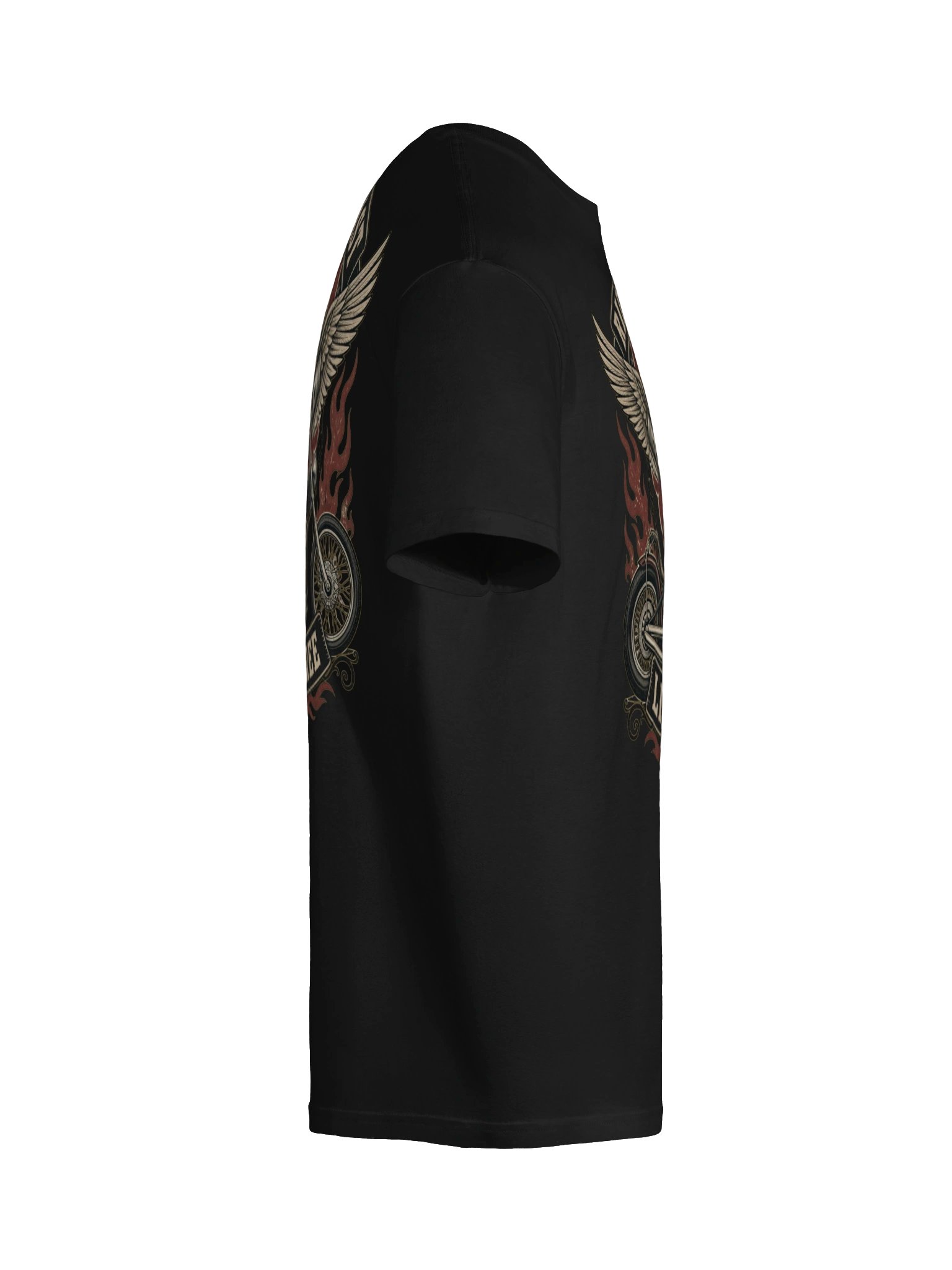 Ride Fast Live Free Biker Skull Tee product image (10)
