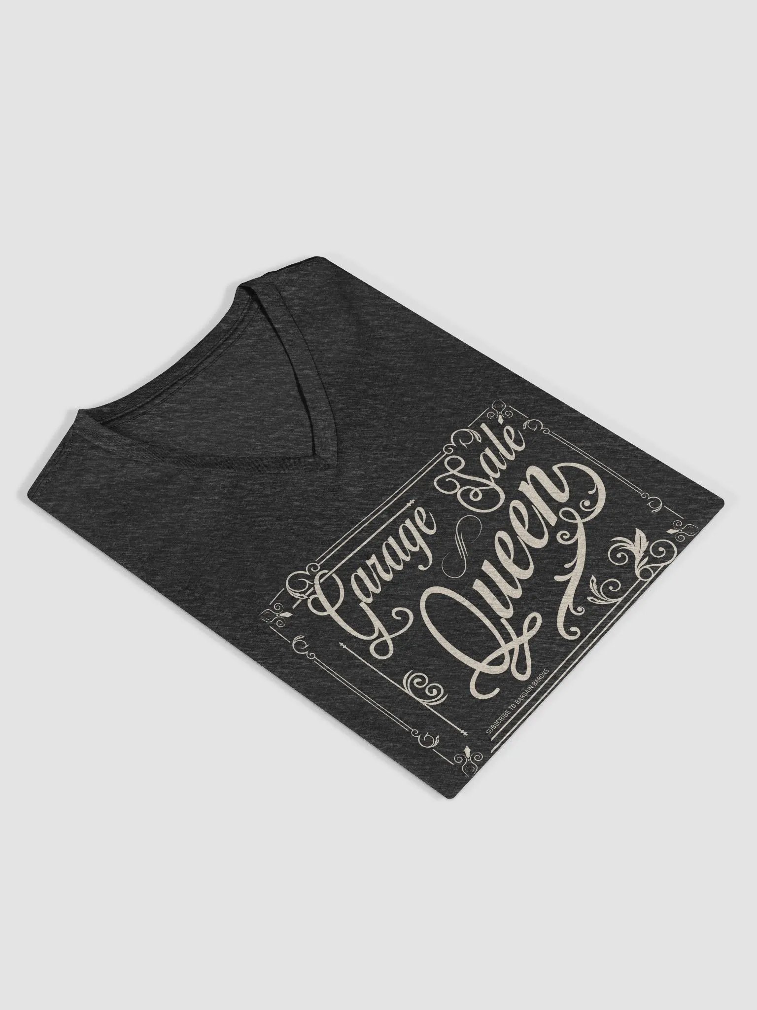 GARAGE SALE QUEEN (Ladies' V-Neck - Dark) product image (10)