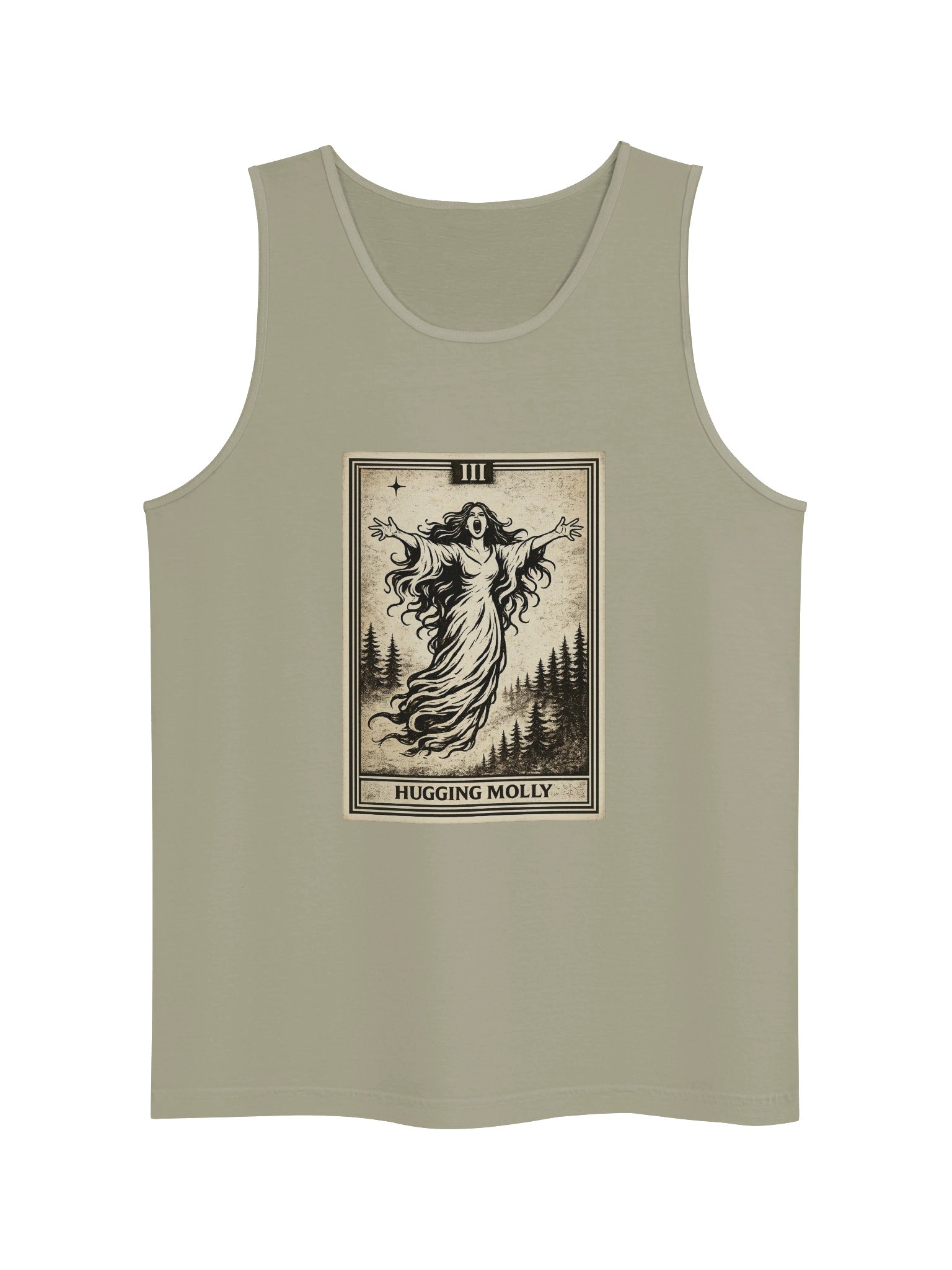 HUGGING MOLLY- THE EMPRESS- UNISEX GARMENT DYED TANK TOP product image (17)
