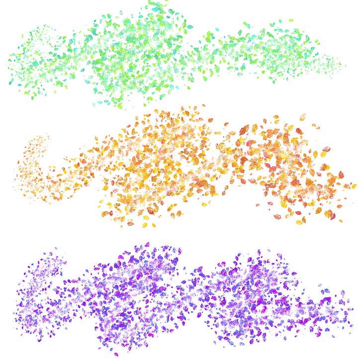 Handdrawn Leaf Scatter Brush product image (1)