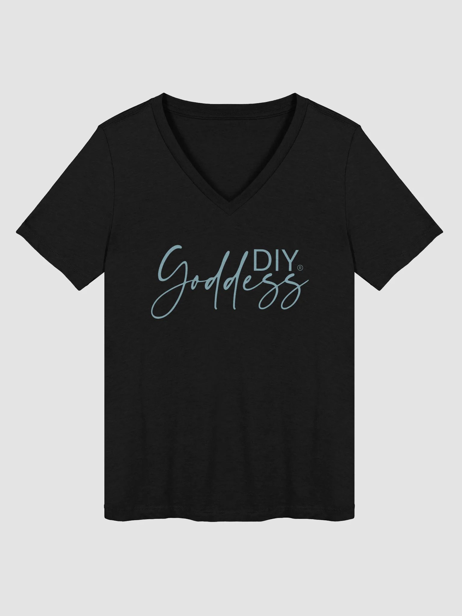 DIY Goddess Black V-Neck T-Shirt product image (3)