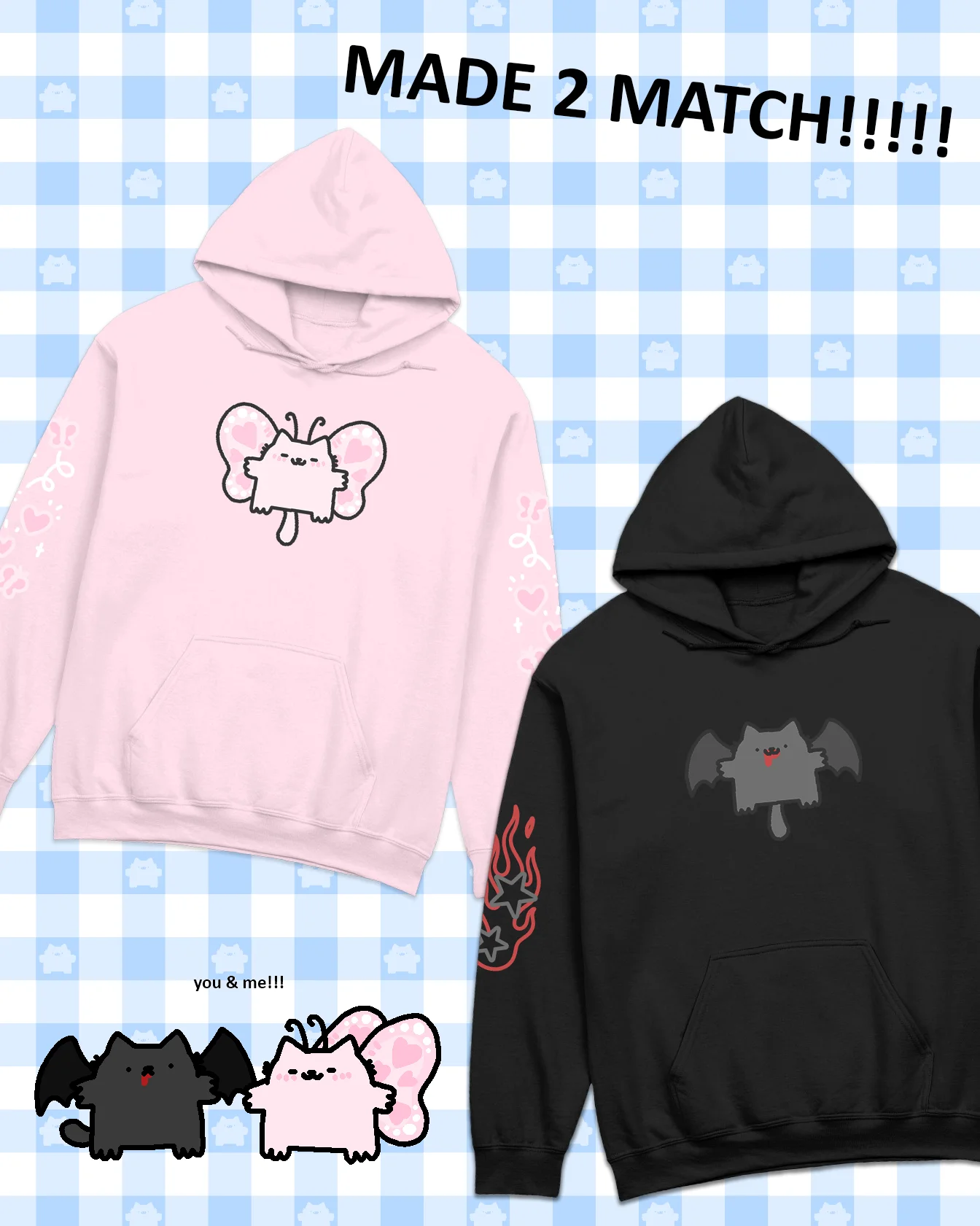 butterflycat hoodie product image (3)
