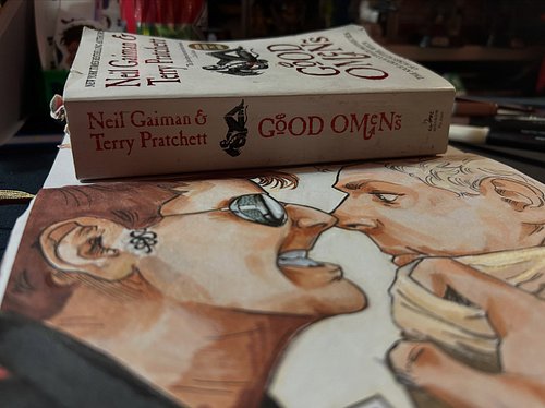 nice is a four letter word #art #goodomens #ineffablehusbands #aziraphale #crowley
