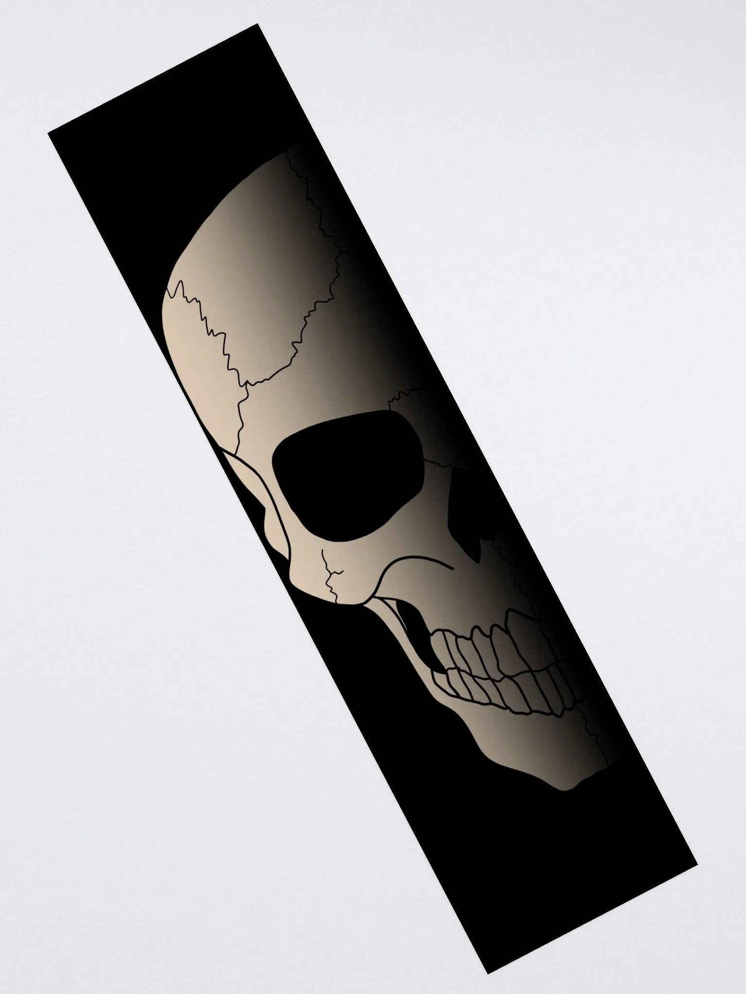 Faded skull right side large sticker product image (2)