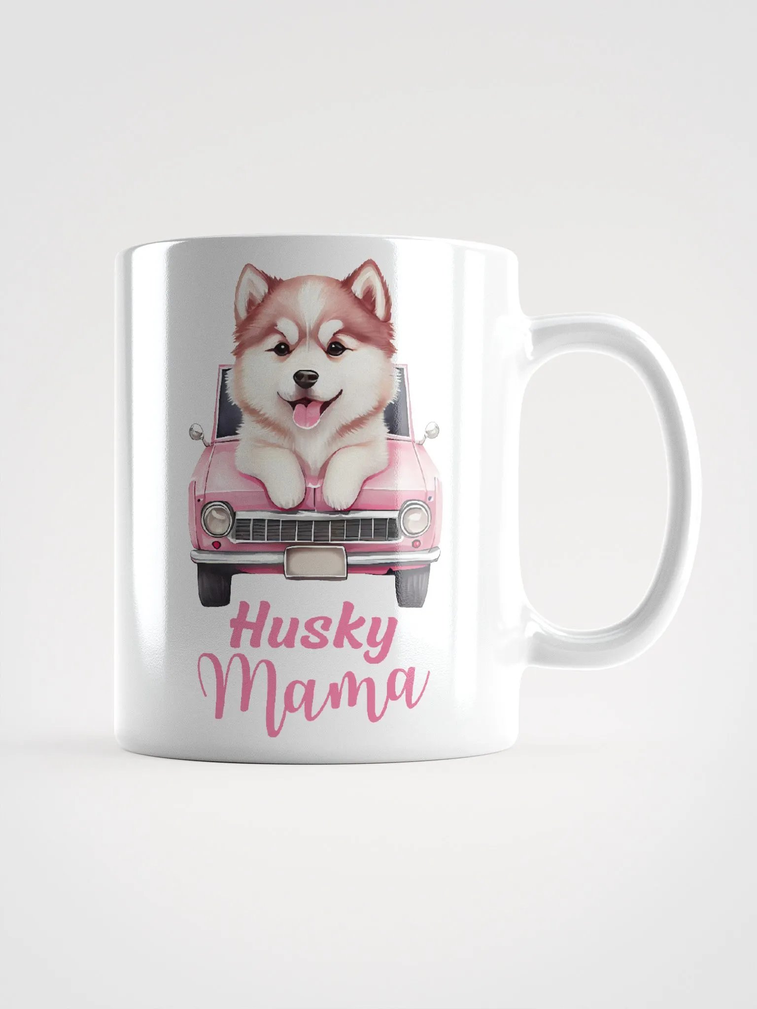 Husky Mommy White Glossy Mug product image (2)