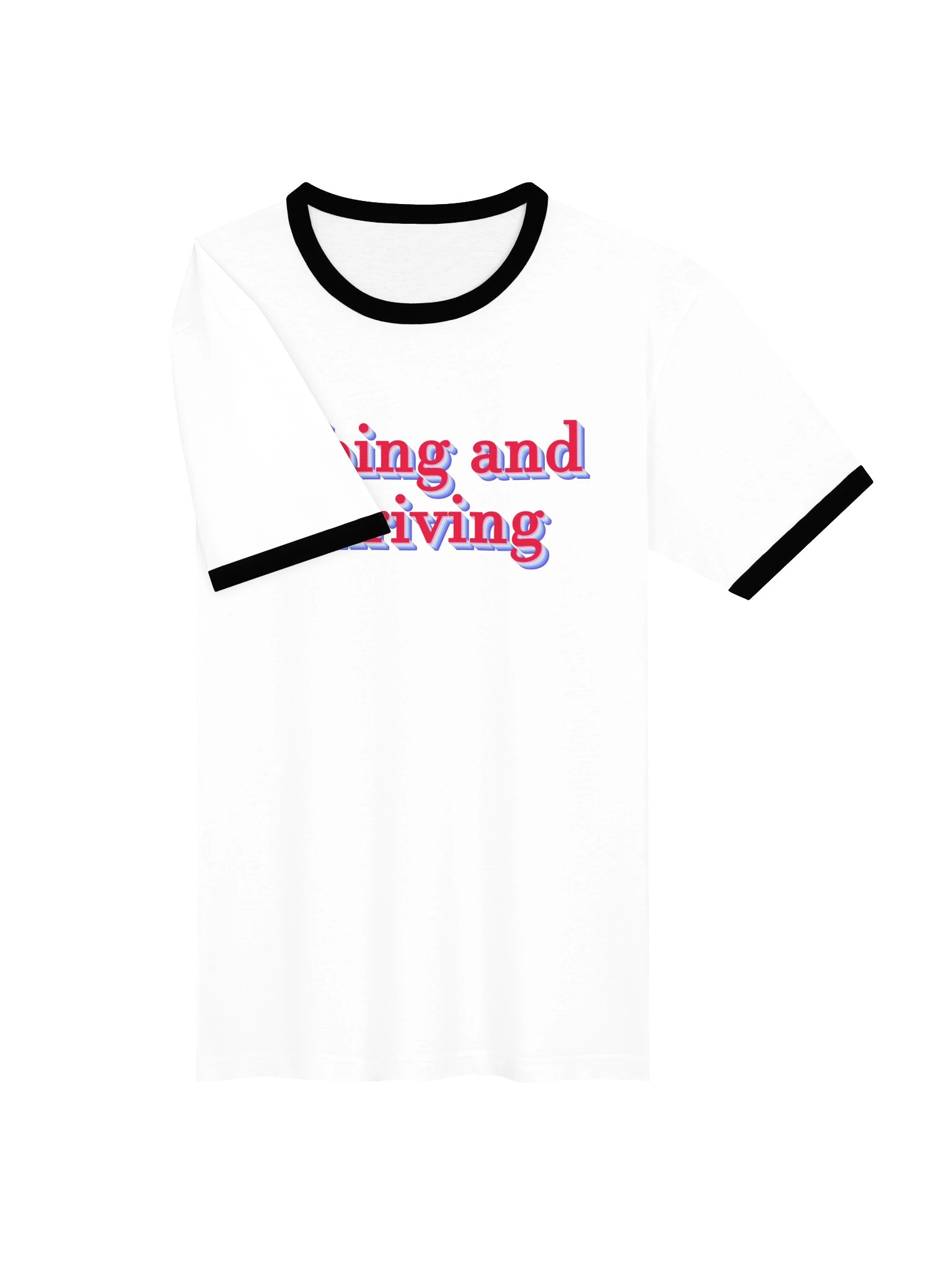 vibing and thriving ringer tee product image (3)