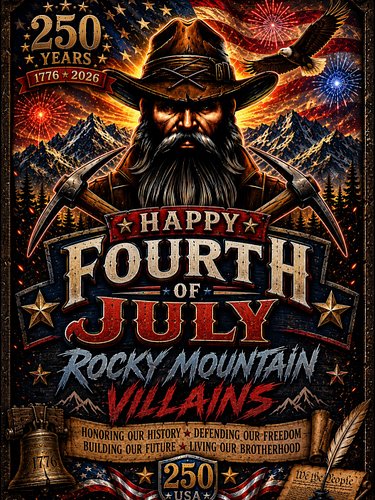🏔️⚔️July 4th⚔️🏔️
 
Happy 250th Birthday ‘Merica. Stay safe everyone 

To Unite and NEVER Divide 
“One Brotherhood One Ship”

...