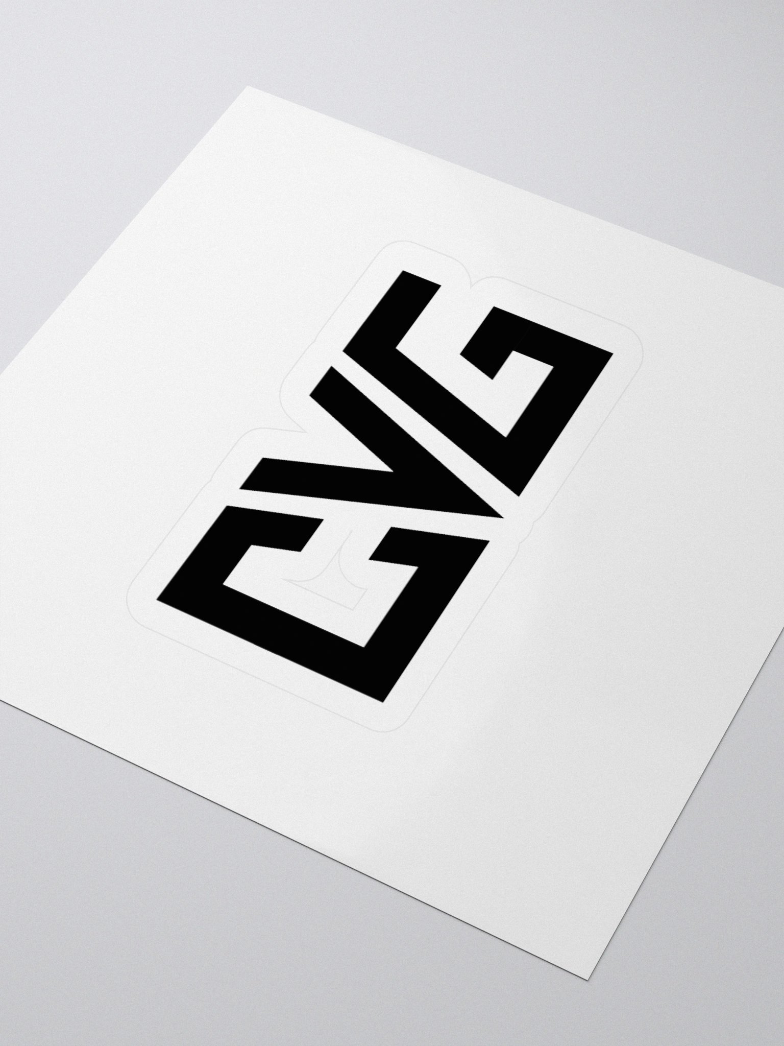CVG Black Logo Kiss-Cut Sticker product image (9)