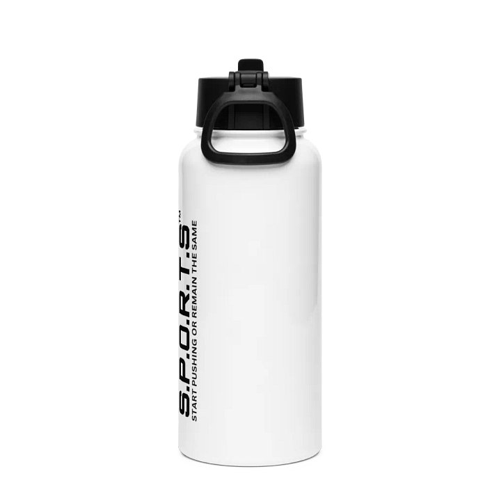 Stainless Steel S.P.O.R.T.S Water Bottle with a Straw Lid product image (2)
