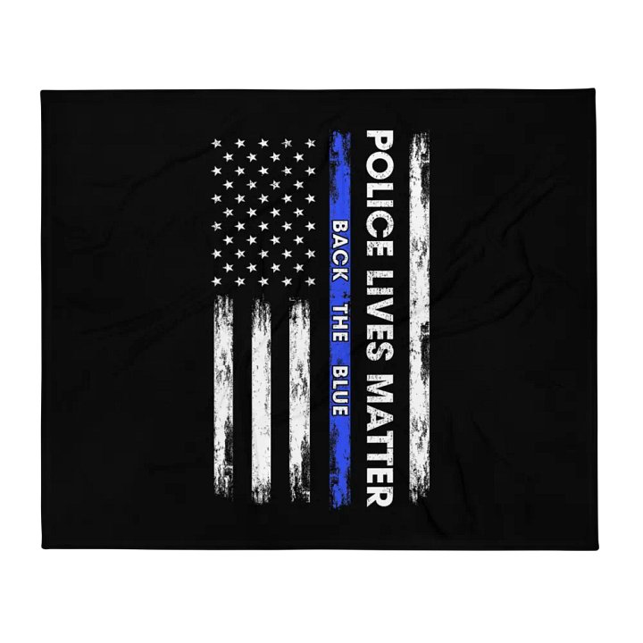 Police Lives Matter Back the Blue - Throw Blanket product image (1)