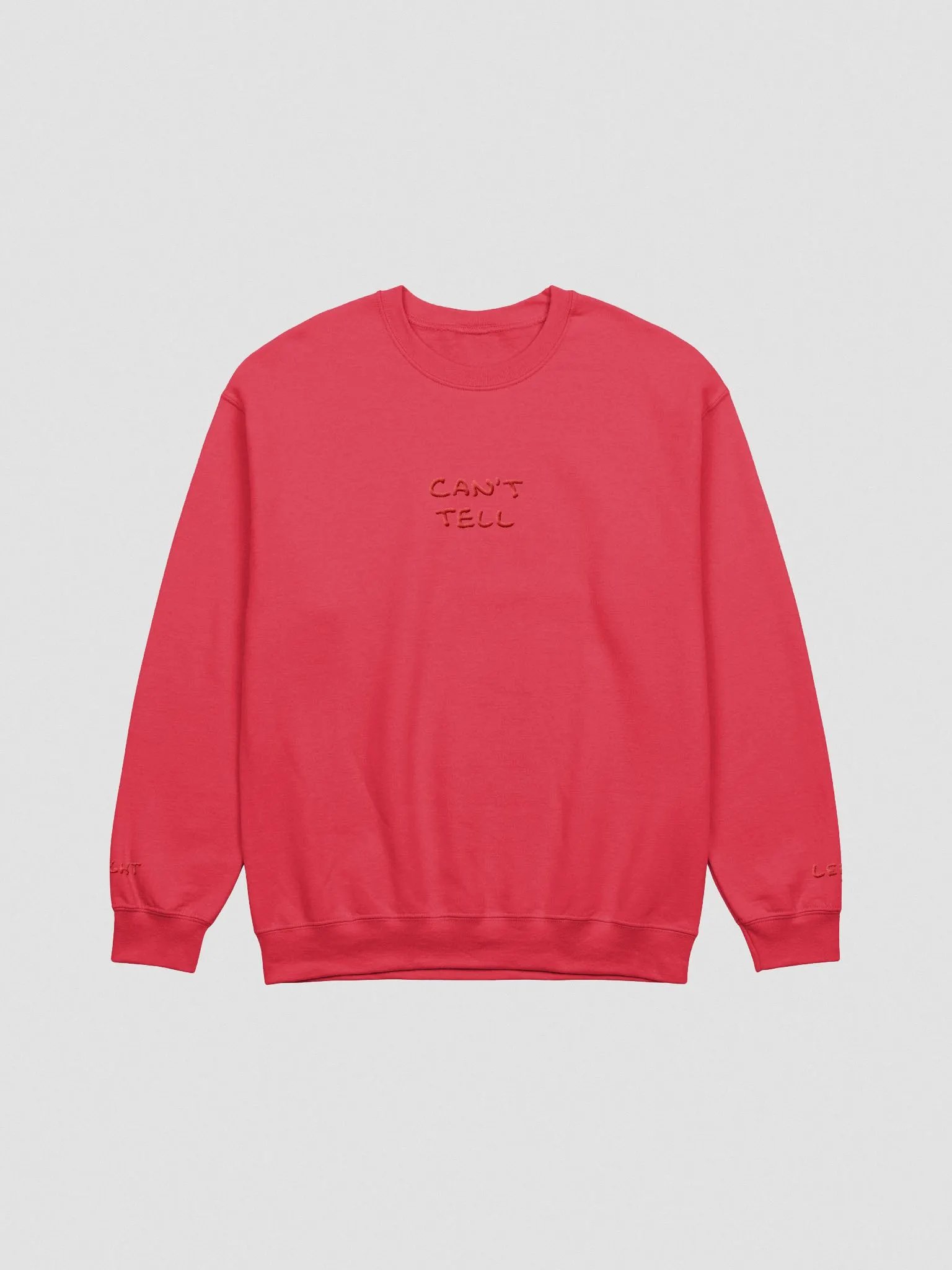 CAN'T TELL embroidered crewneck (red) product image (1)