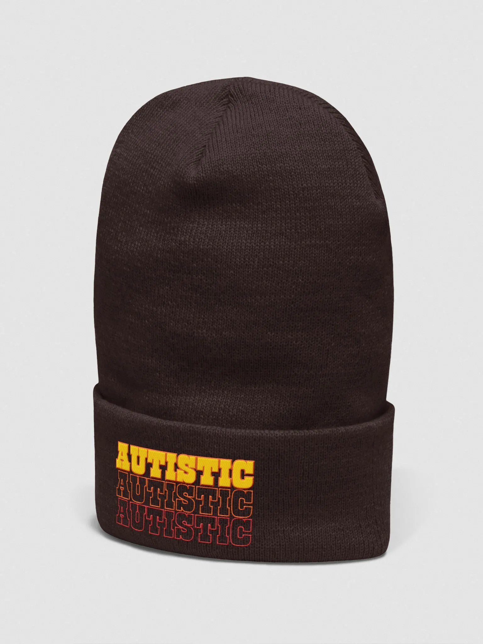 AUTISTIC cuffed beanie product image (12)