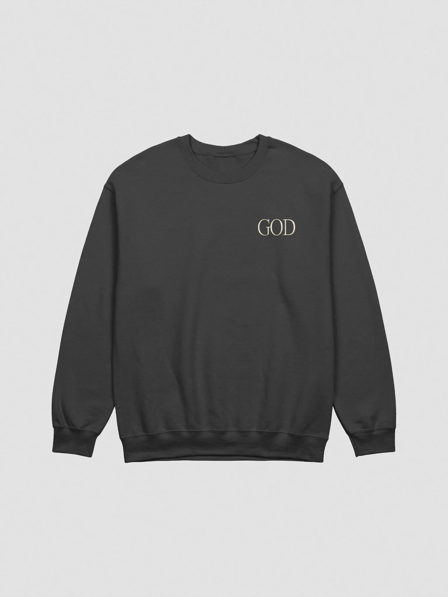 Good Vs Evil - God's In My Heart - Gildan Classic Crewneck Sweatshirt (EMBROIDED) product image (4)