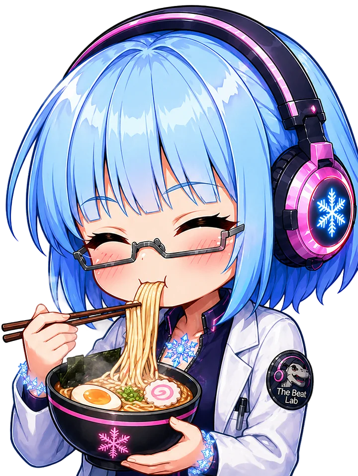 Lady Frost Ramen Emote - Die Cut Sticker product image (1)
