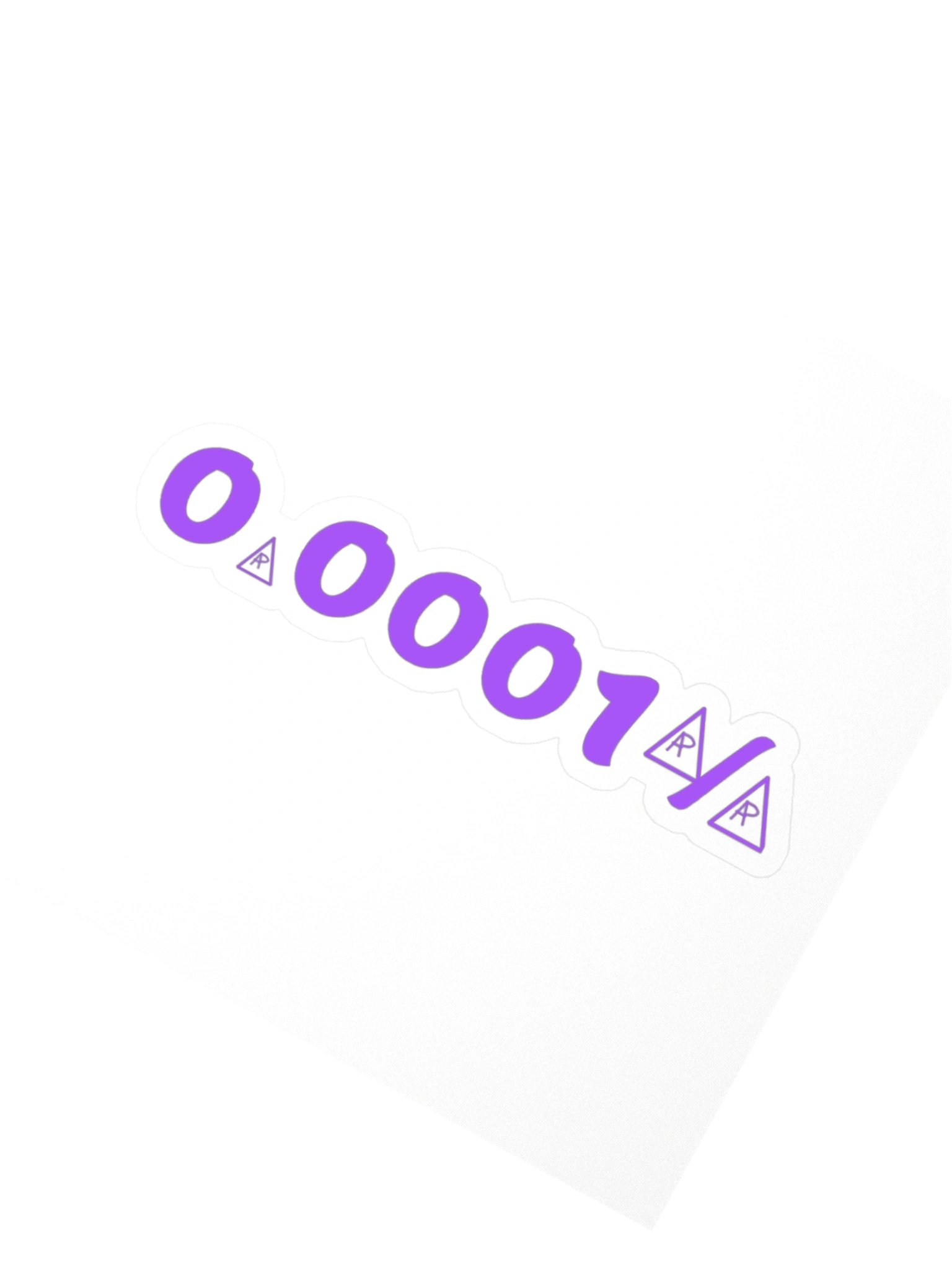 0.0001% A — Transfer Sticker product image (2)