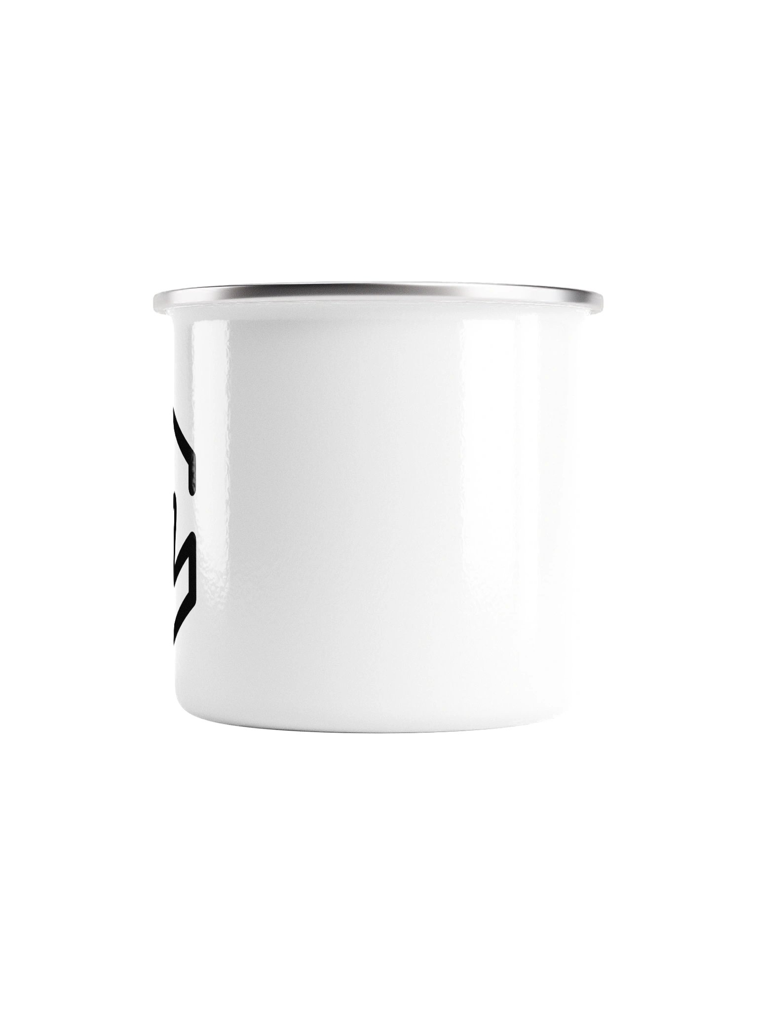 Channel logo enamel mug product image (3)