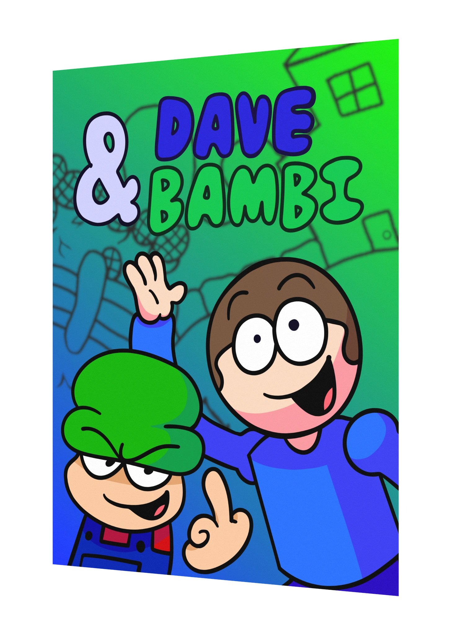 Dave and Bambi Poster (Middle Finger Version) product image (2)