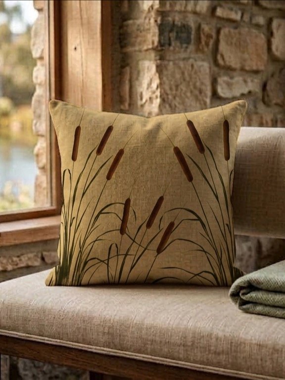 Cattail Serenity Pillow product image (1)