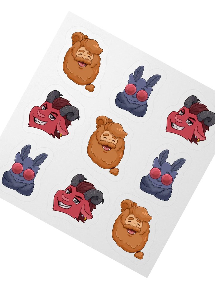 Cryptid Polycule Stickers product image (2)