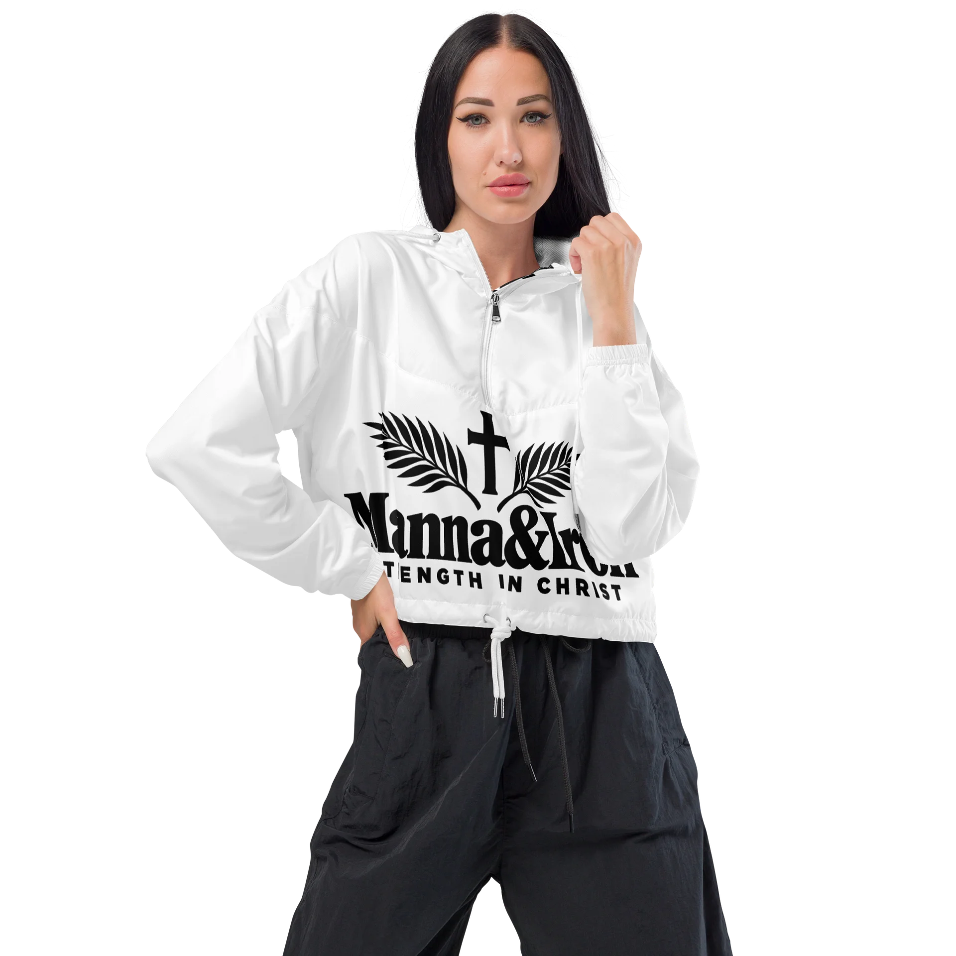 Midnight Minimal All-Over Print Cropped Windbreaker product image (1)