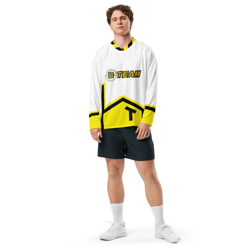 B-Team Sting Jersey - White And Yellow - Blank product image (7)