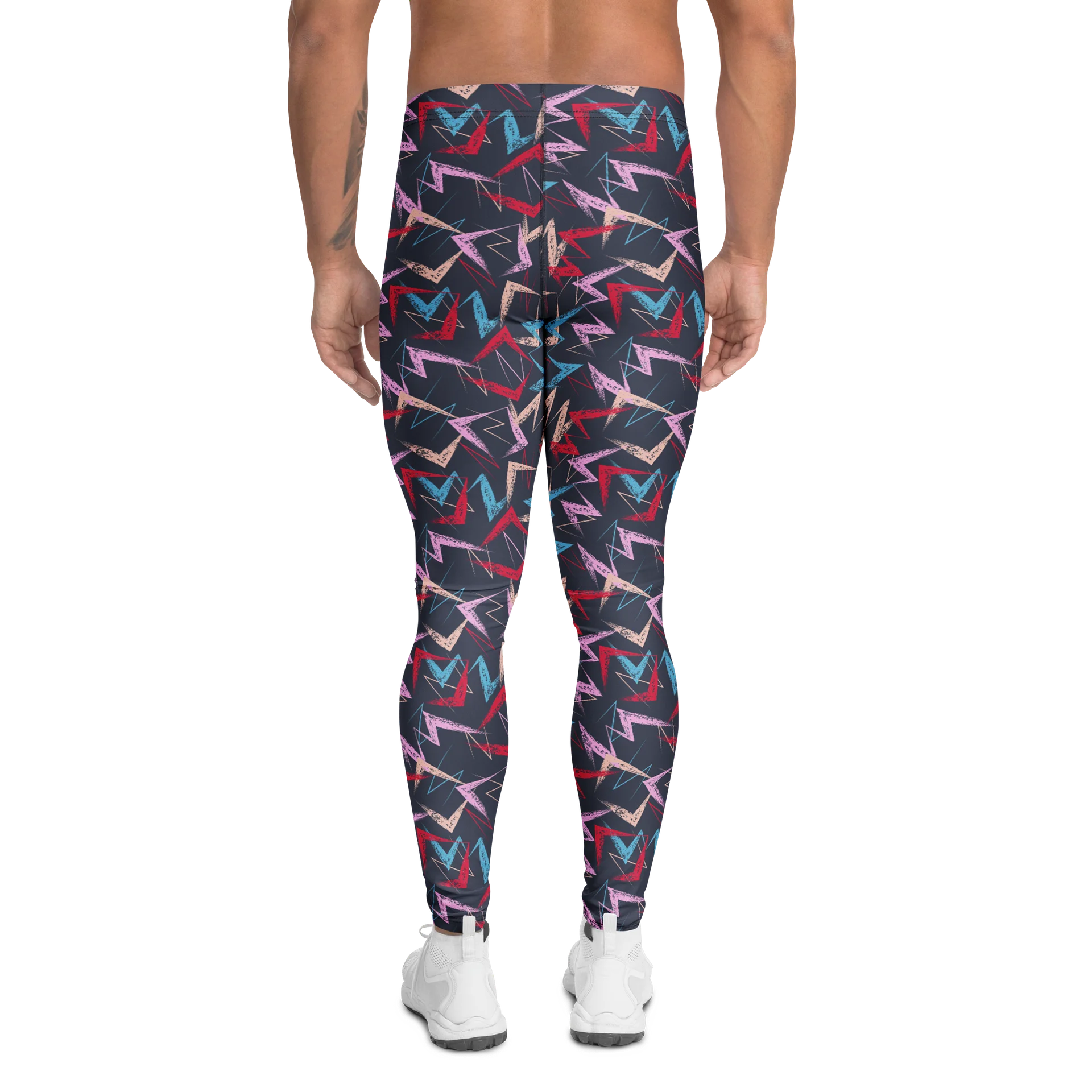 Edgy Bold Grunge Paint Stroke Men's Leggings product image (2)
