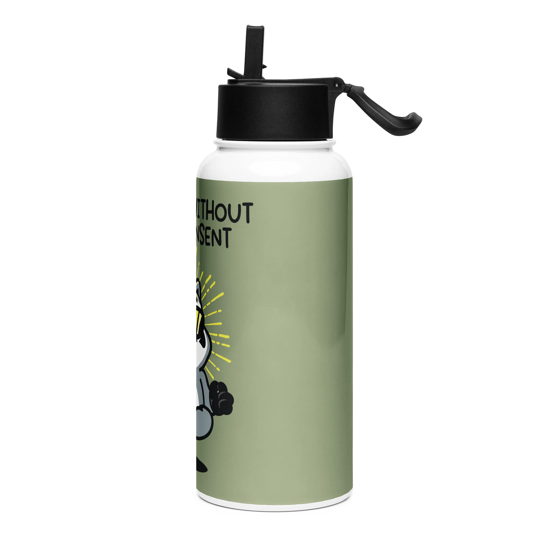 Existing Without Your Consent Steel Water Bottle product image (3)