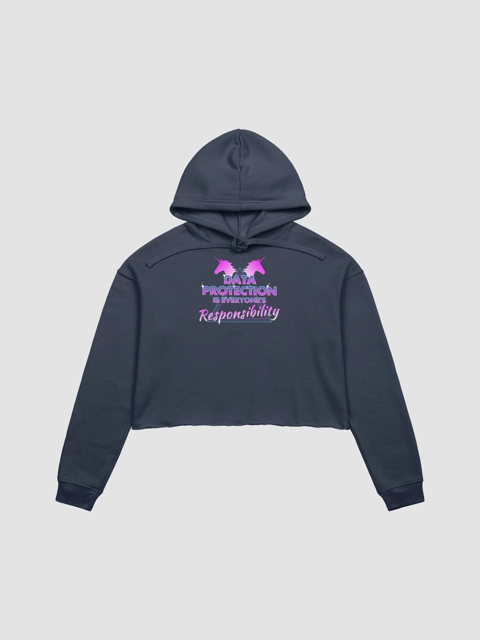 Data Protection fleece crop hoodie product image (2)