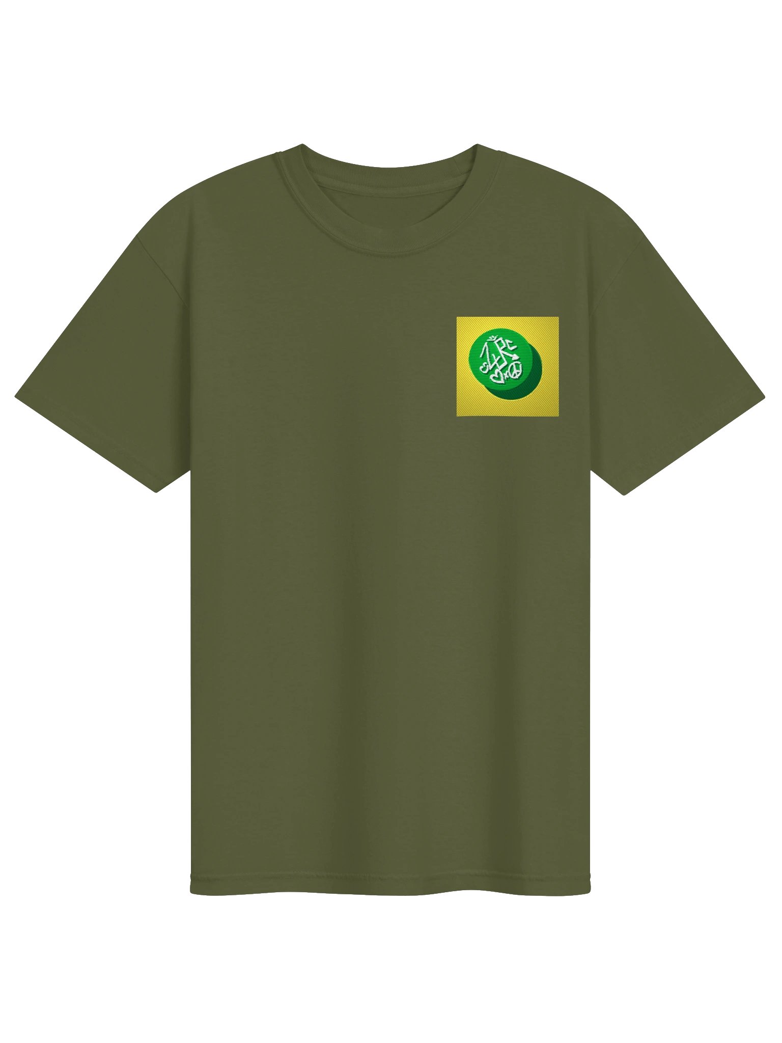 ZURC LOGO Yellow+Green Embroidered/Printed Tee product image (97)