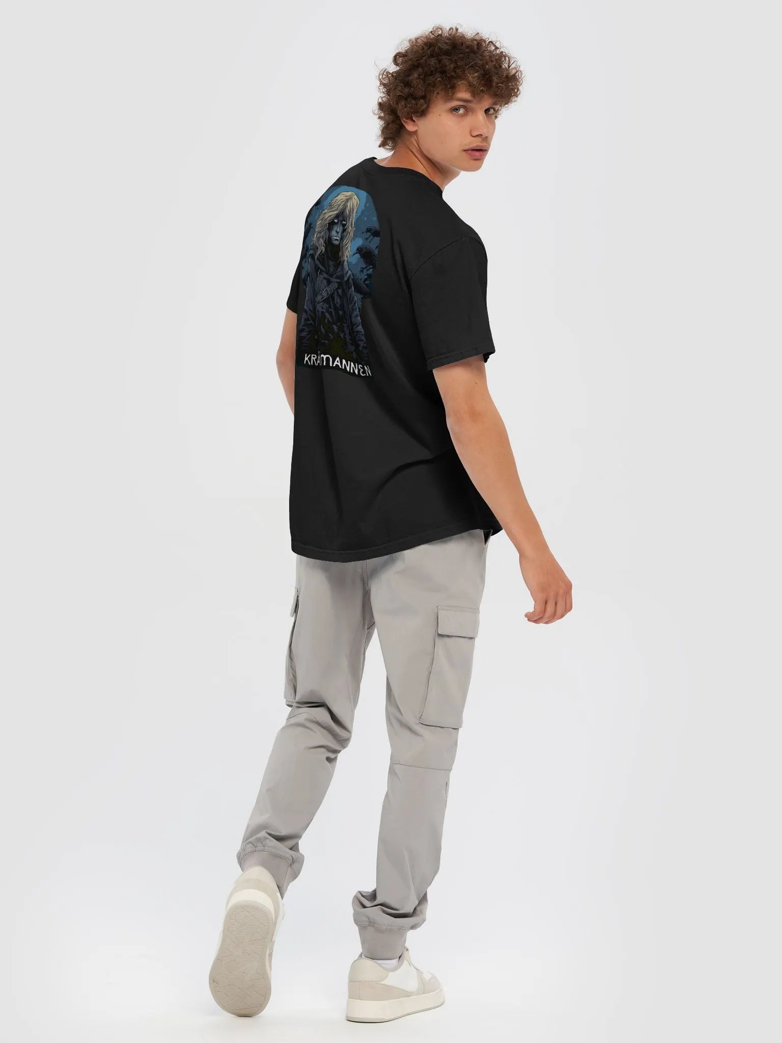 PREMIUM 100% COTTON HEAVYWEIGHT T-SHIRT 🐦‍⬛ Kråkemannen & the black birds product image (3)