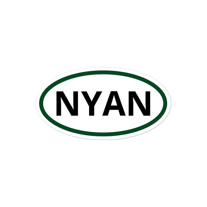 NYAN Oval Sticker product image (1)