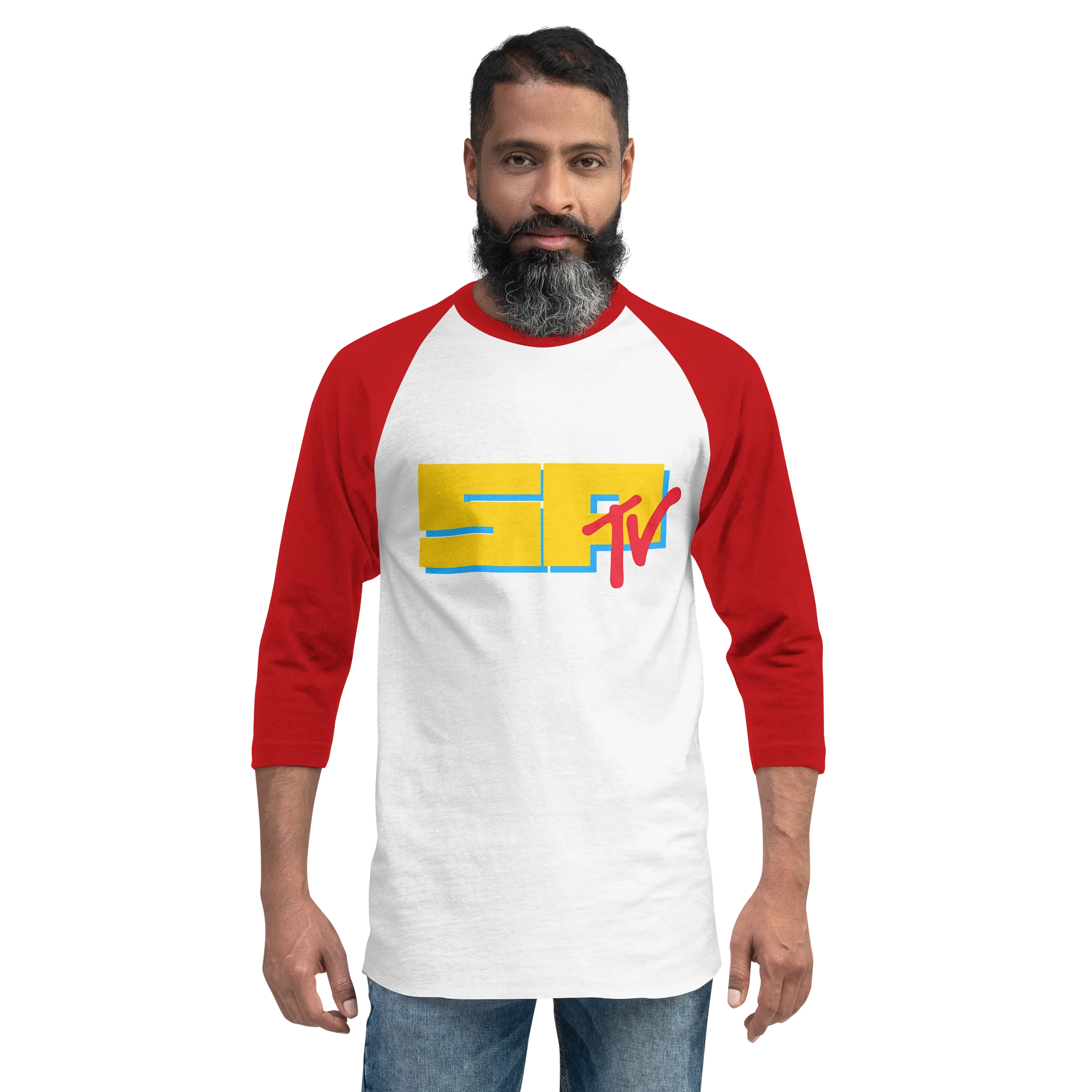 SP TV Script Raglan Tee - red sleeve product image (2)