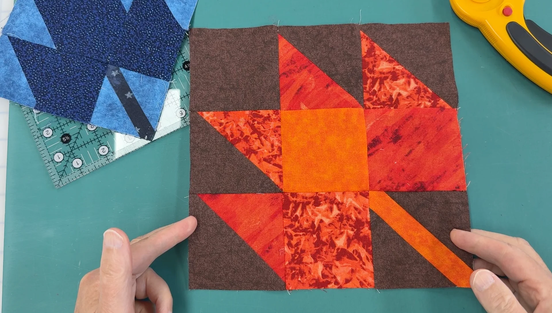 Maple Leaf Quilt Block Pattern (BLOCK ONLY) product image (1)