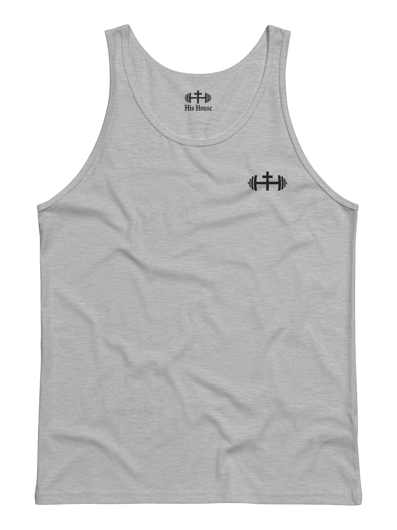 His House Mens Jersey Tank - Grey/White by His House