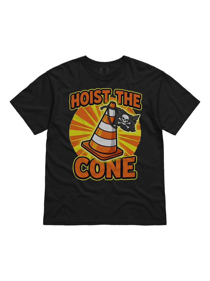 Hoist The Cone Shirt, Viral Baseball Meme Tee, Retro Funny Cone Graphic Shirt, Comfort Colors Vintage Style T-Shirt product image (1)