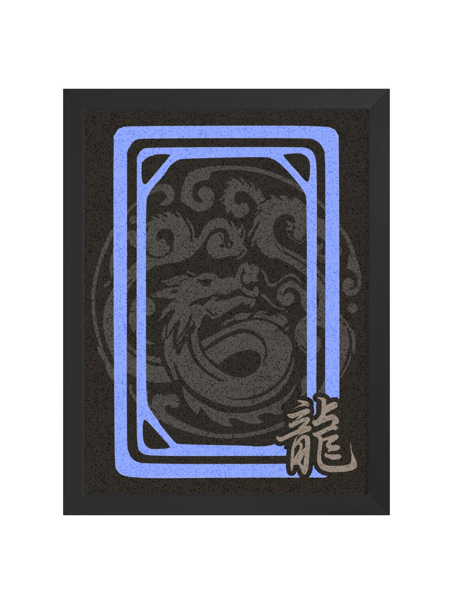 Mahjong White Dragon Board Game Room Poster - FRAMED product image (2)