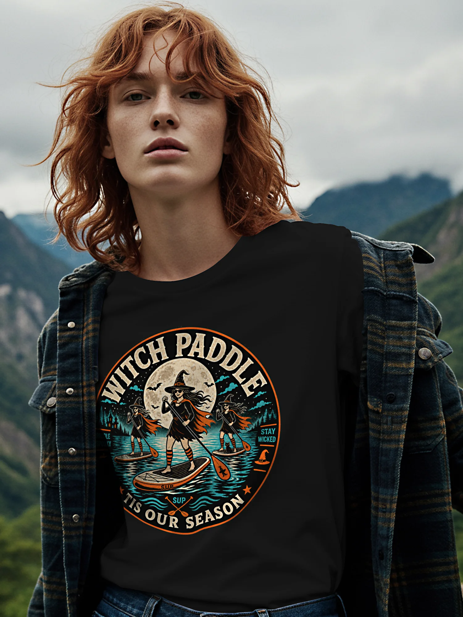 Witch Paddle Halloween T-Shirt product image (1)