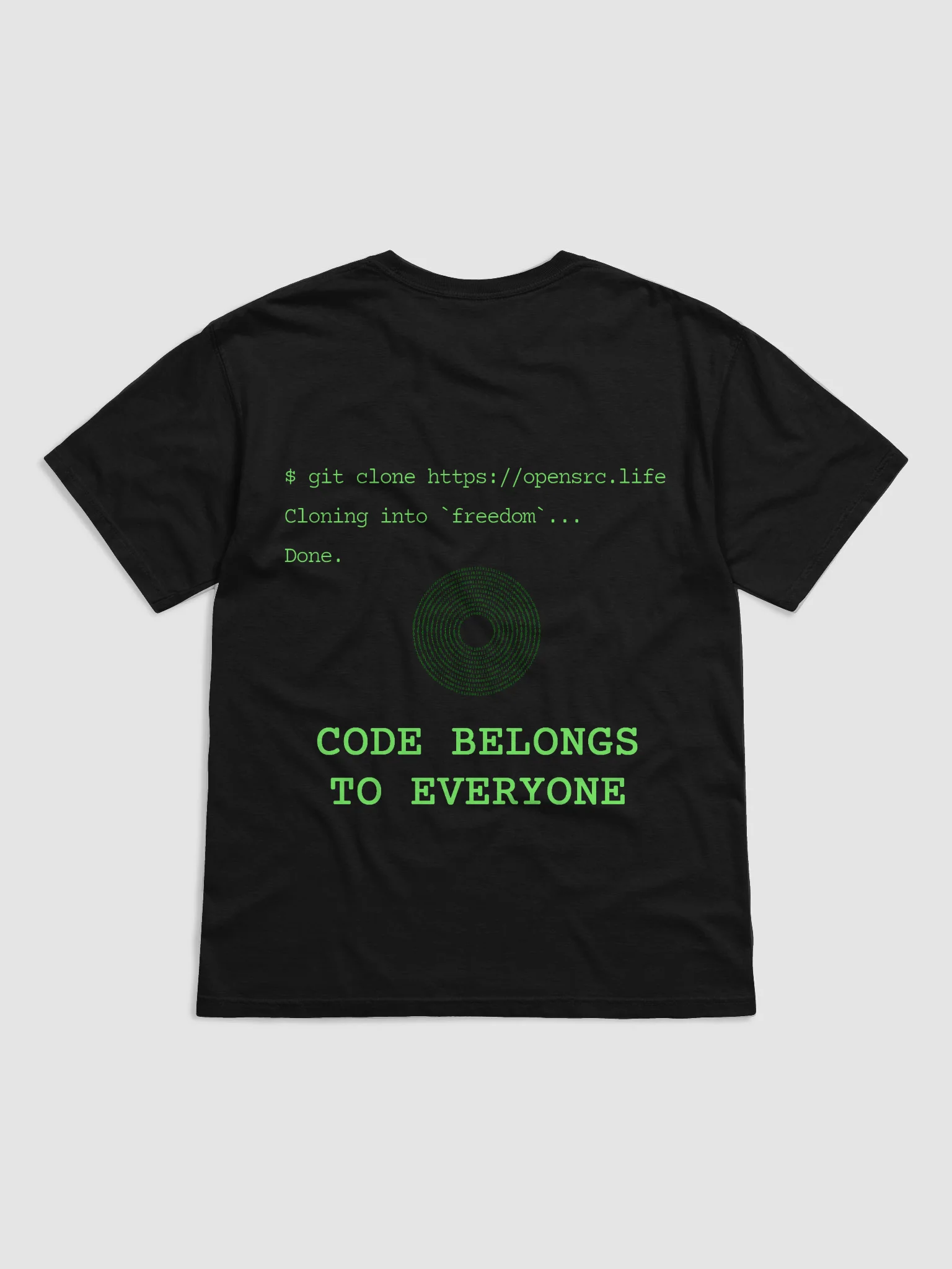 Open Source $ git clone Shirt product image (1)
