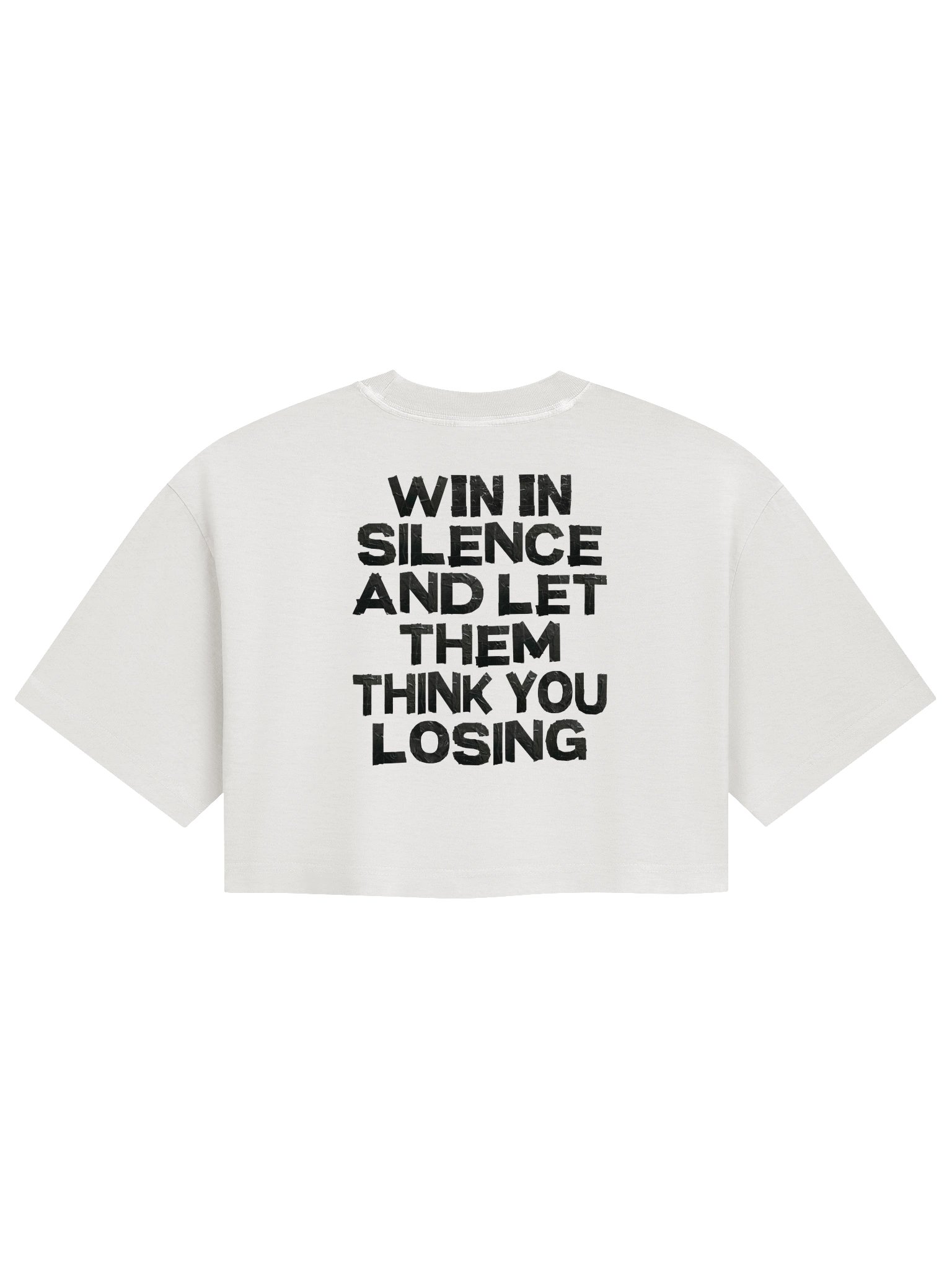 Win in Silence Ladies Crop Tee product image (2)