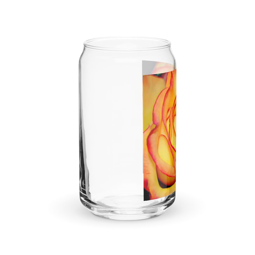 Bright Orange Rose Can Shaped Glass product image (40)
