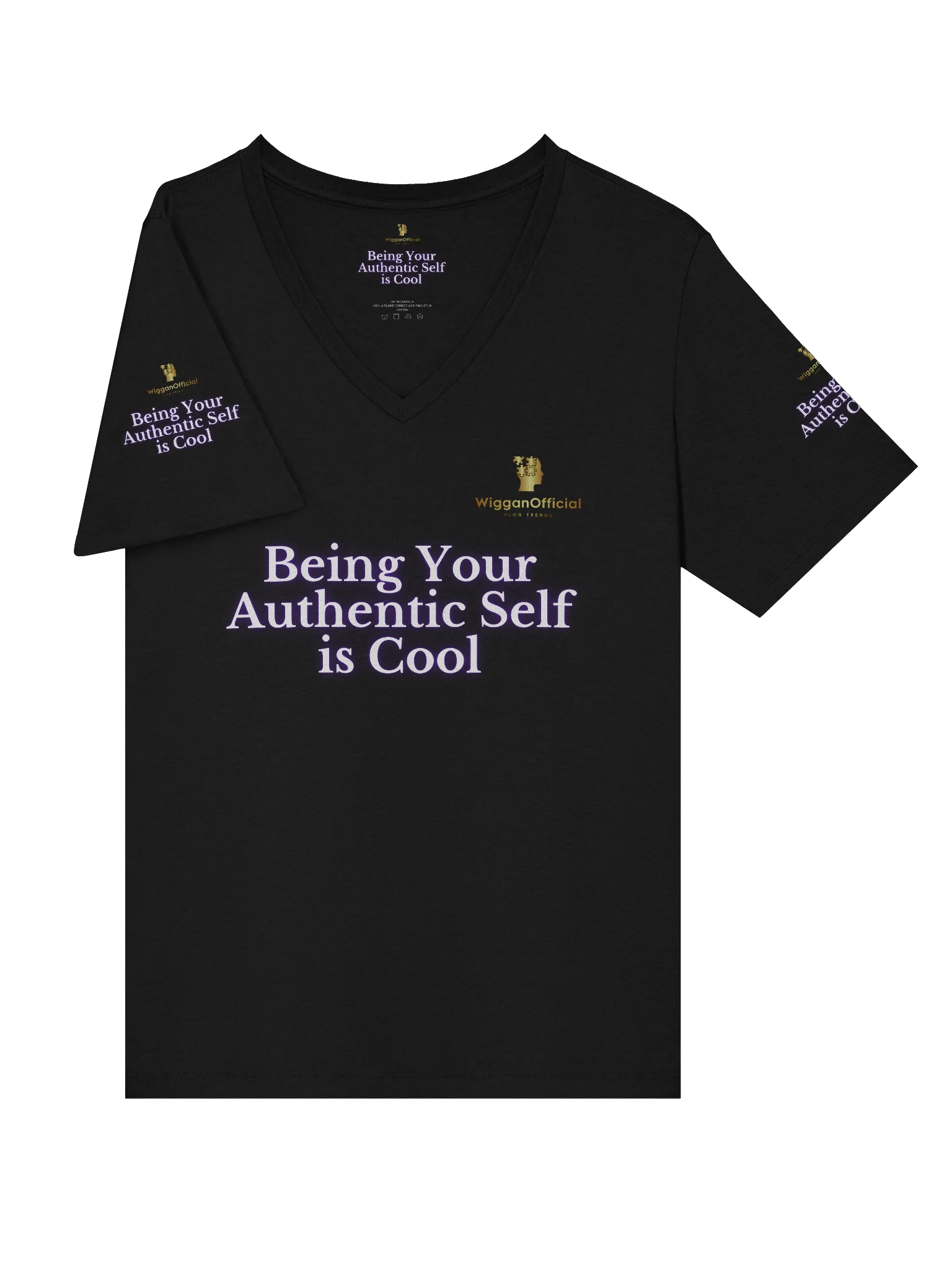 WigganOfficial "Being Your Authentic Self Is Cool" Women's Relaxed V-Neck T-Shirt. product image (5)