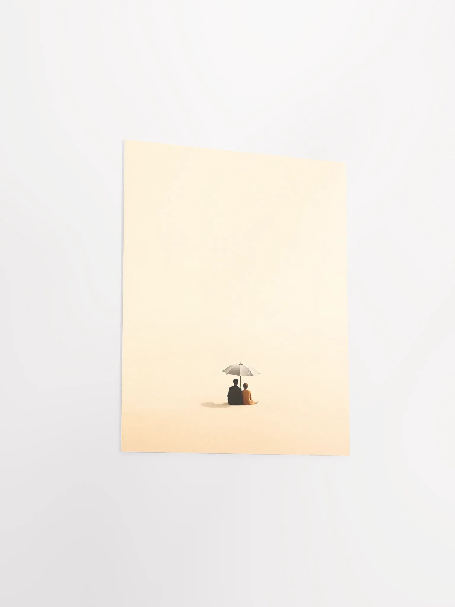 Couple Staring in the Desert Under an Umbrella product image (19)