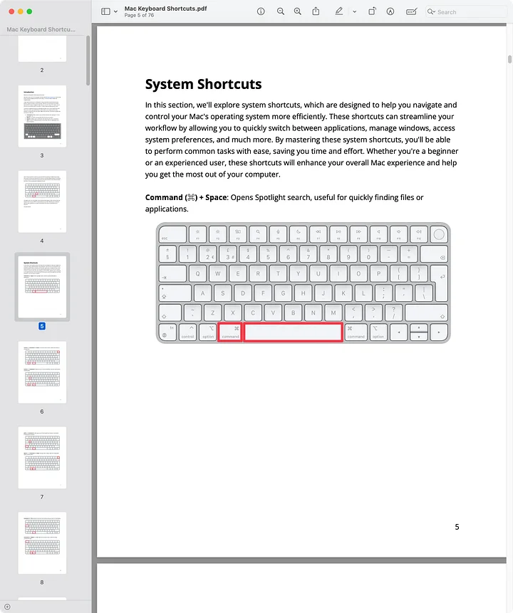 Mac Keyboard Shortcuts - The Ultimate Guide! product image (2)