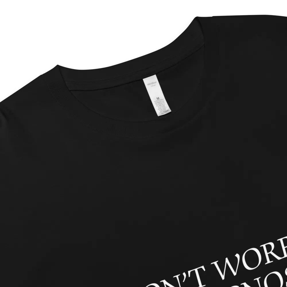 DW, IT'S DIAGNOSED (white) printed cotton crop top product image (5)